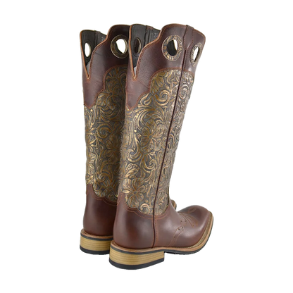 Buckaroo Brown Lebrion Marrone Cuoio- Secchiari Western Boots
