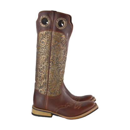 Buckaroo Brown Lebrion Marrone Cuoio- Secchiari Western Boots