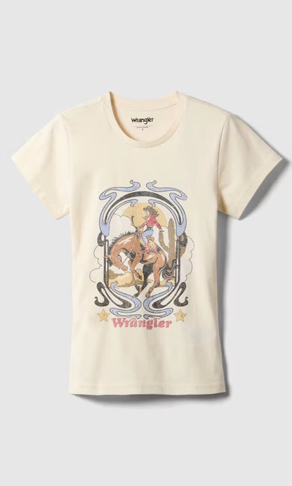 Wrangler Shrunken Band Tee Egret