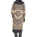 Aztec Sweater Med Avtagbar Fuskpälskrage