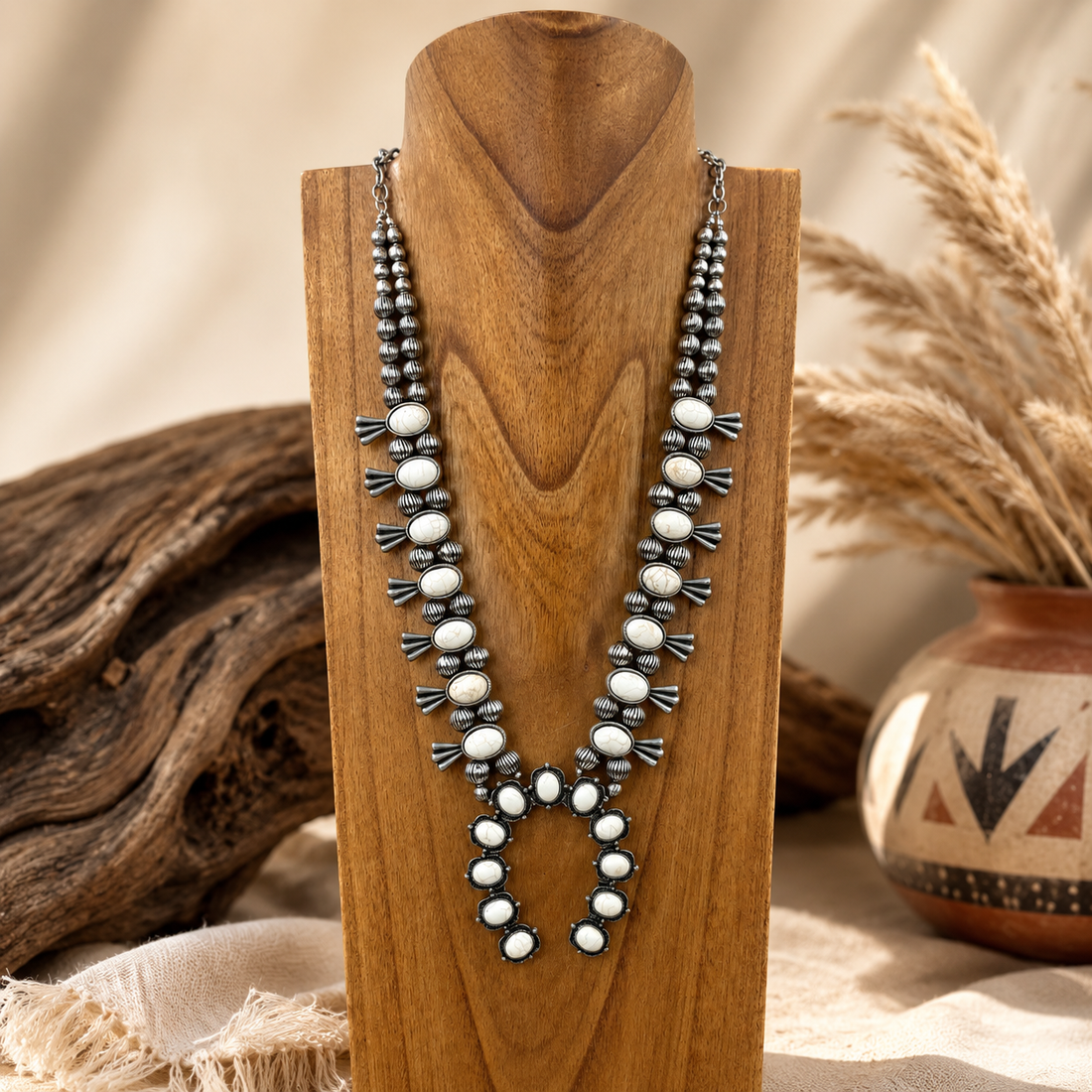 White Canyon Western Necklace