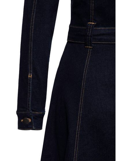 Western Denim Swing Klänning