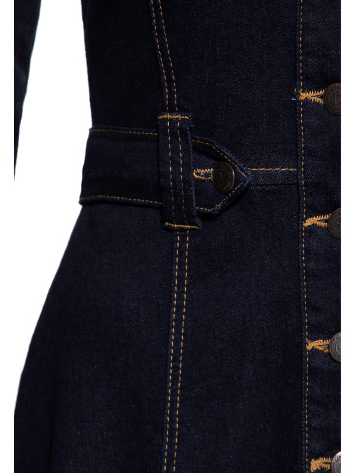 Western Denim Swing Klänning