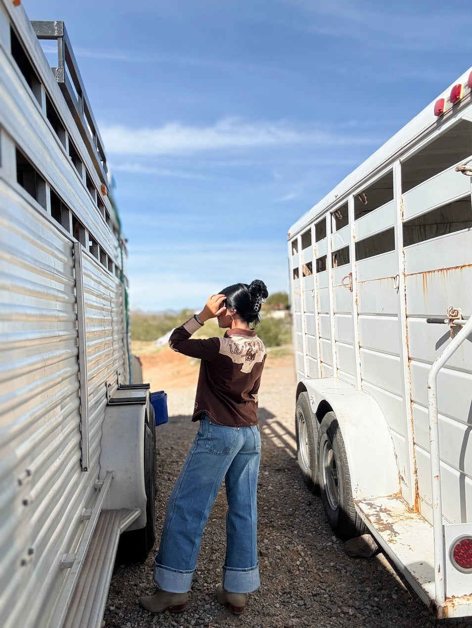 The Lucky Button Up Western Skjorta