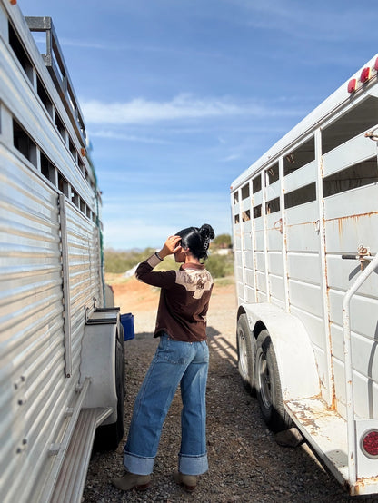 The Lucky Button Up Western Skjorta