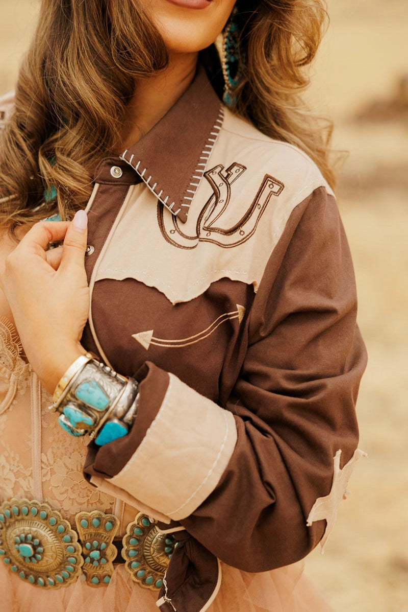 The Lucky Button Up Western Skjorta