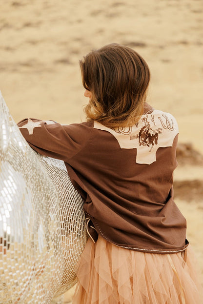 The Lucky Button Up Western Skjorta