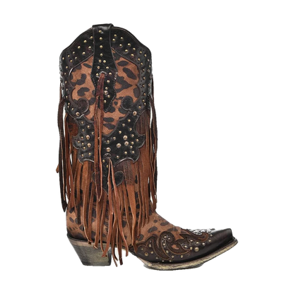 Honey Goat Fringes Western Corral Boots