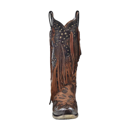 Honey Goat Fringes Western Corral Boots