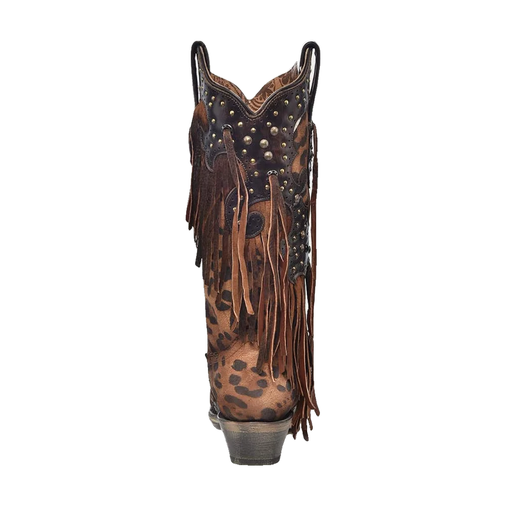 Honey Goat Fringes Western Corral Boots