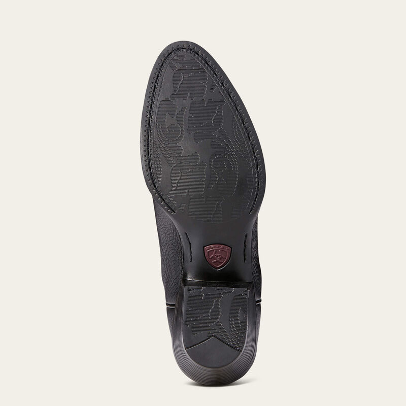 Heritage Western R Toe Black Deertan