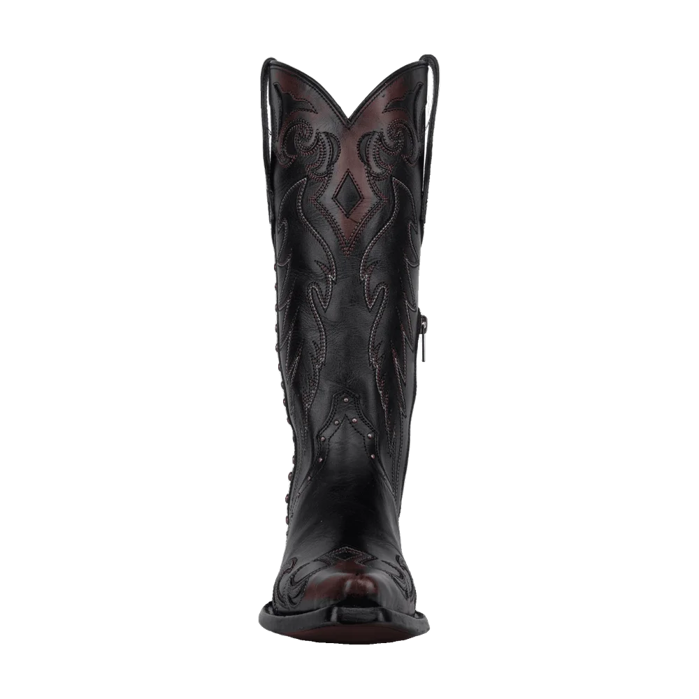 Corral Triad Studded - Damboots i Black Cognac