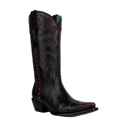 Corral Triad Studded - Damboots i Black Cognac