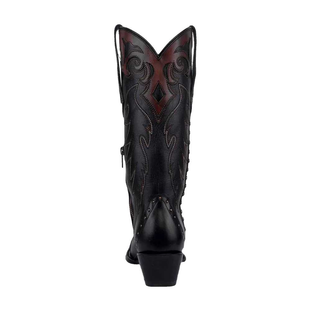 Corral Triad Studded - Damboots i Black Cognac