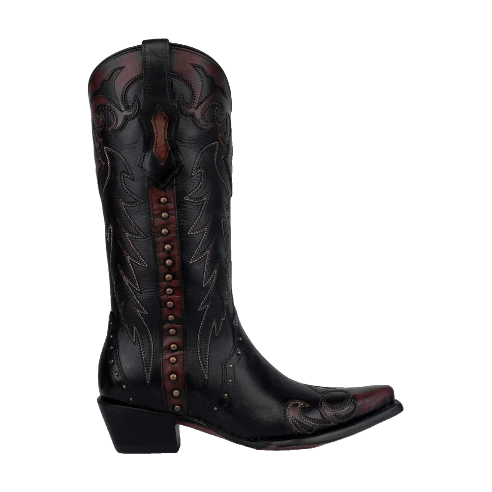 Corral Triad Studded - Damboots i Black Cognac