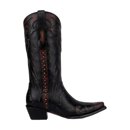 Corral Triad Studded - Damboots i Black Cognac