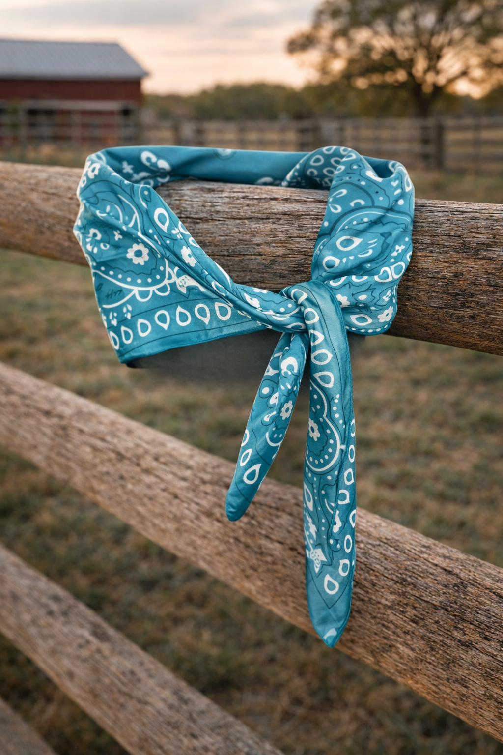 Wild Rag Ljusblå Paisley