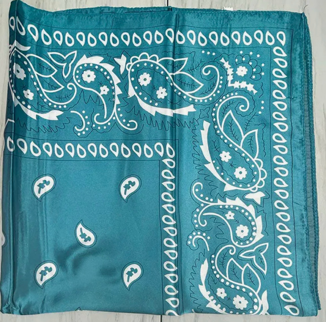 Wild Rag Ljusblå Paisley