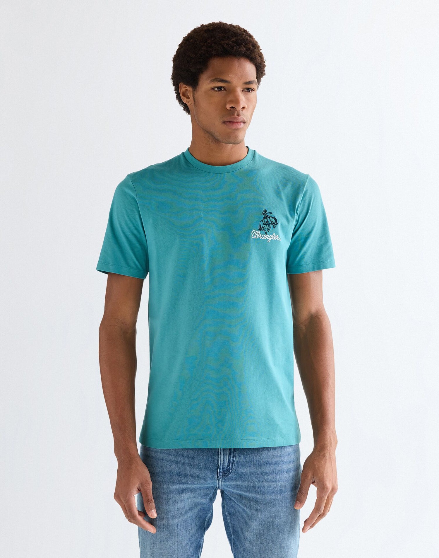 Embroidery Tee Brittany Blue