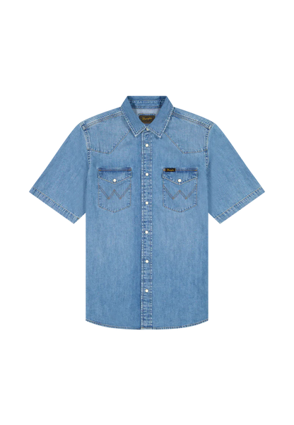 Wrangler Jeans Skjorta Korta Ärmar