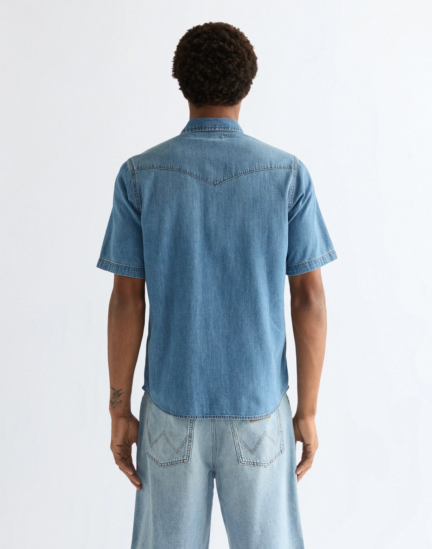 Wrangler Jeans Skjorta Korta Ärmar