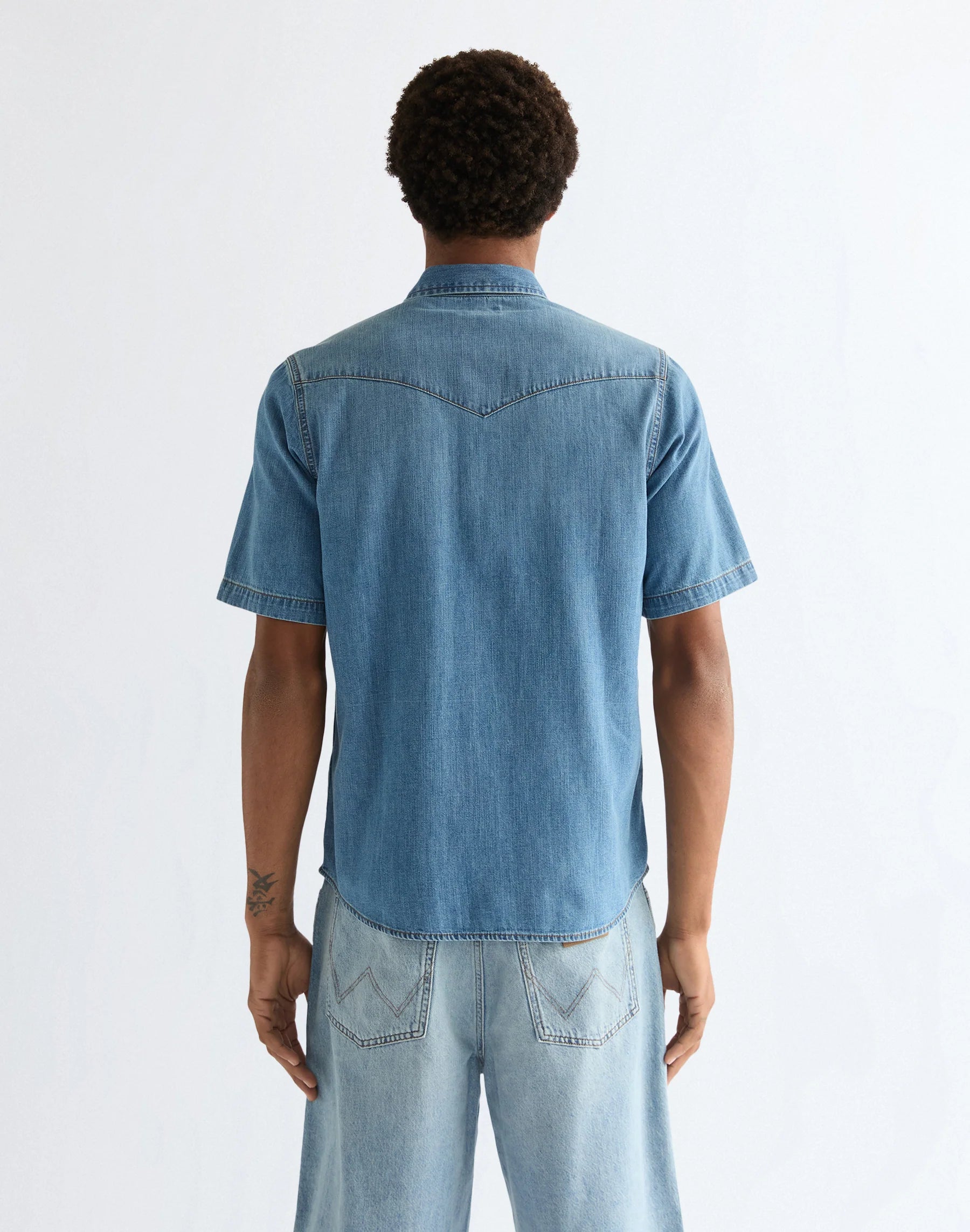 Wrangler Jeans Skjorta Korta Ärmar