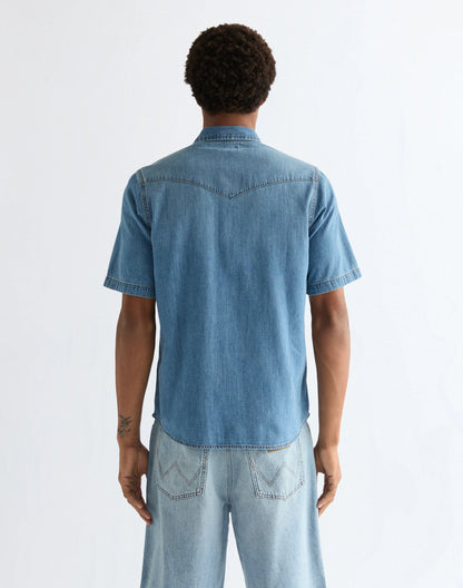 Wrangler Jeans Skjorta Korta Ärmar