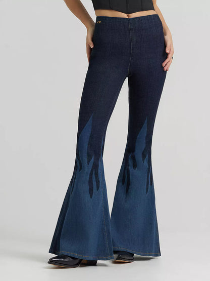Lainey Wilson x Wrangler Flame Pull On Flare Jean