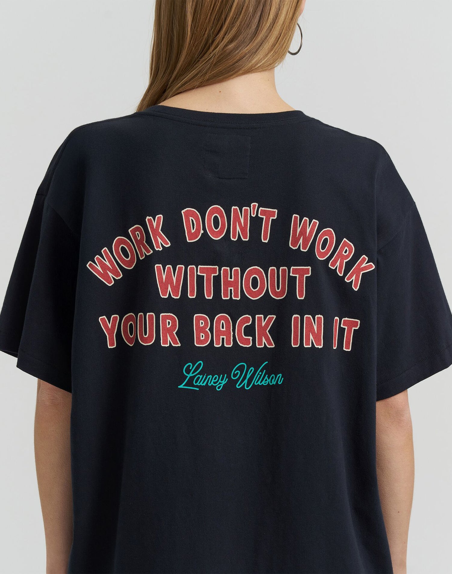 Lainey Wilson x Wrangler Work Oversized Tee