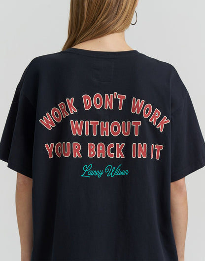 Lainey Wilson x Wrangler Work Oversized Tee