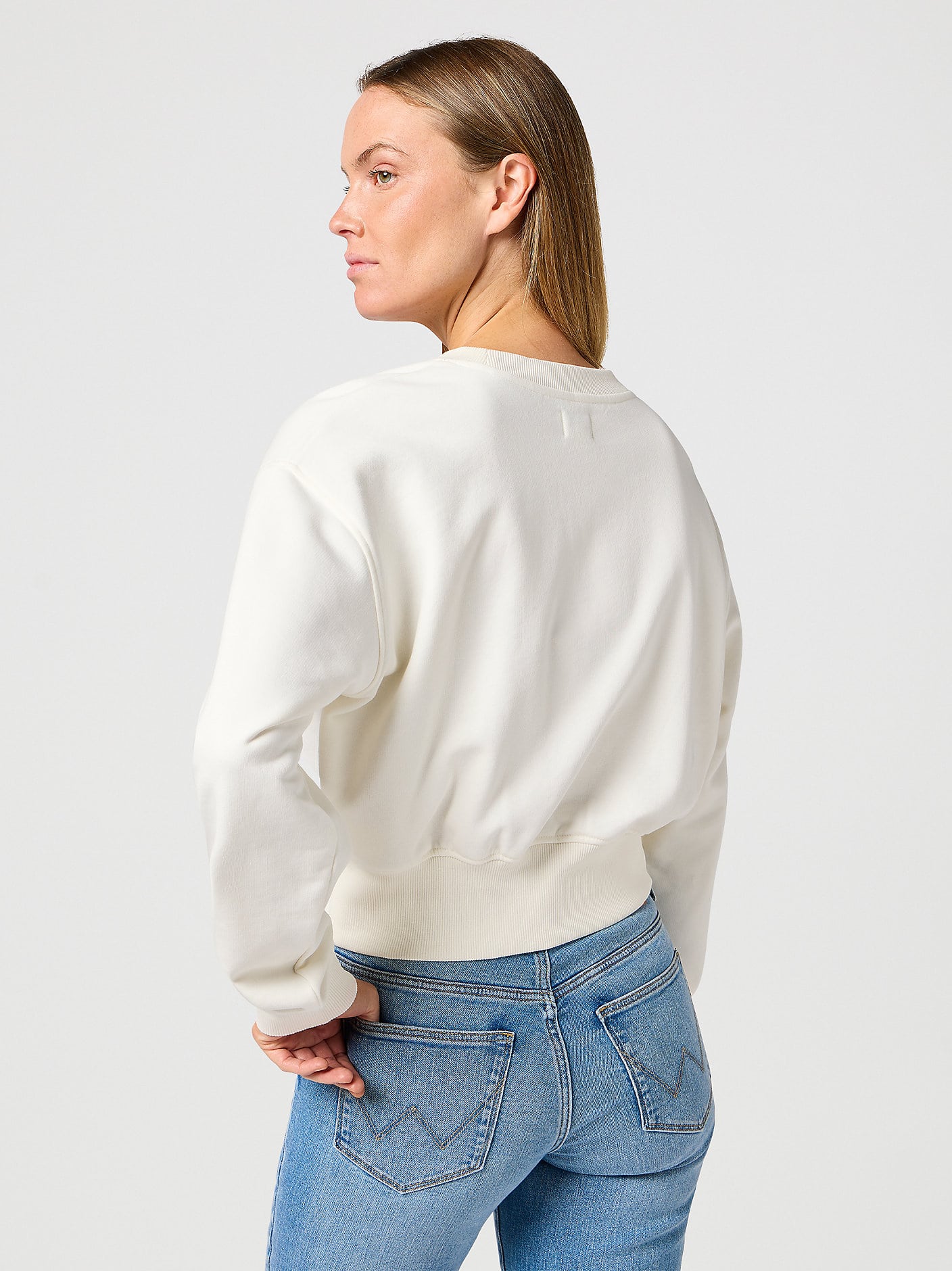 Relaxed Cropped Sweatshirt Wrangler