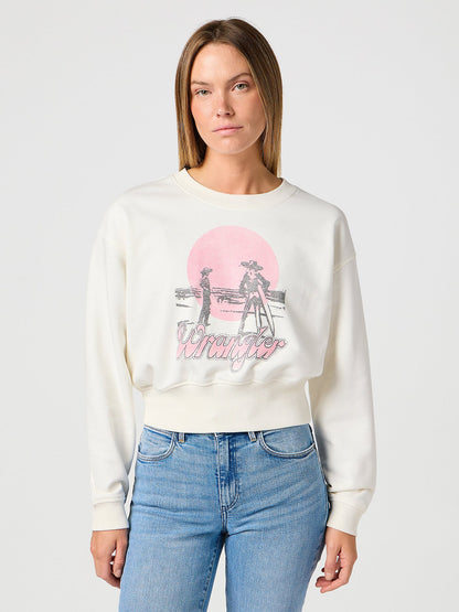 Relaxed Cropped Sweatshirt Wrangler