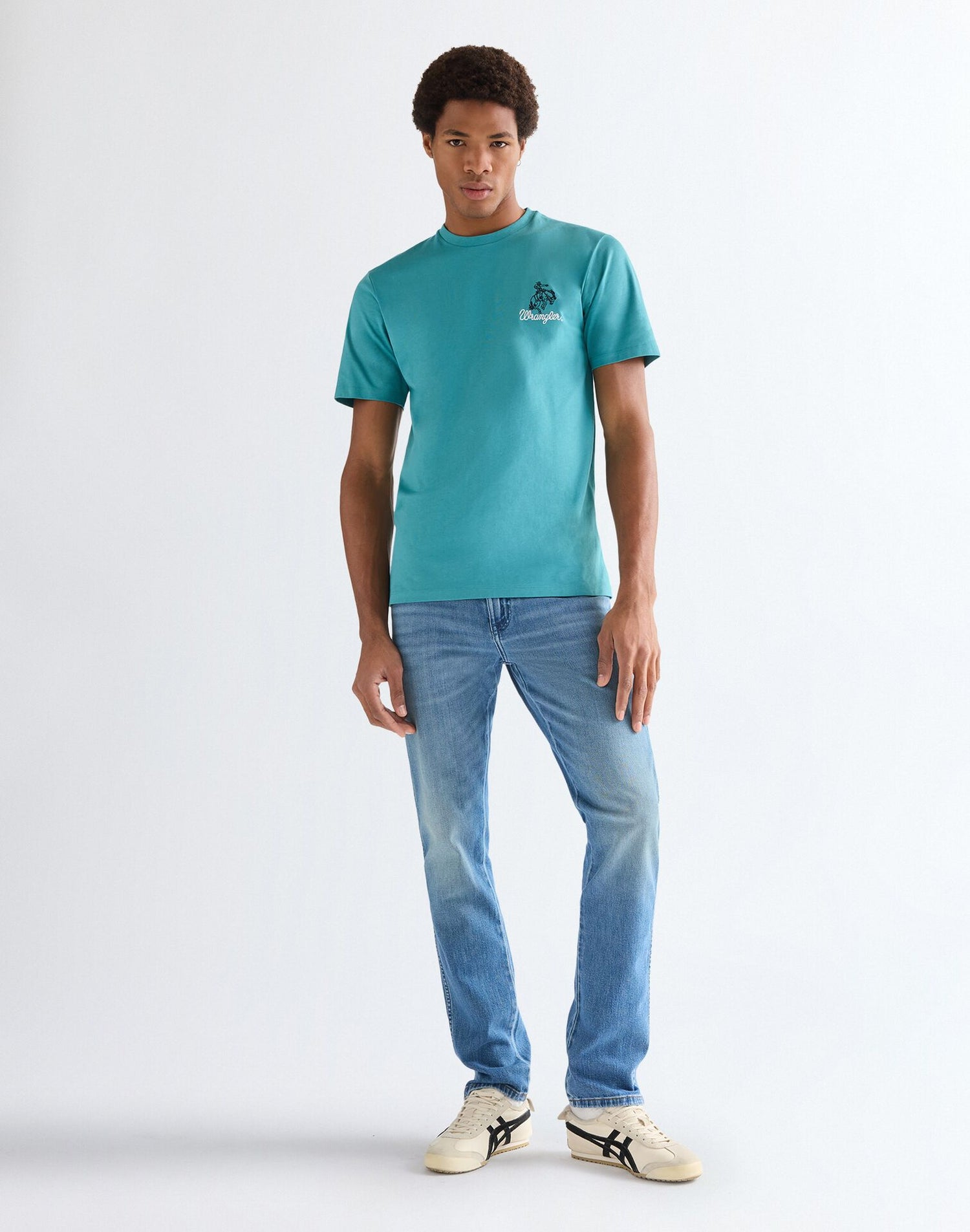 Embroidery Tee Brittany Blue