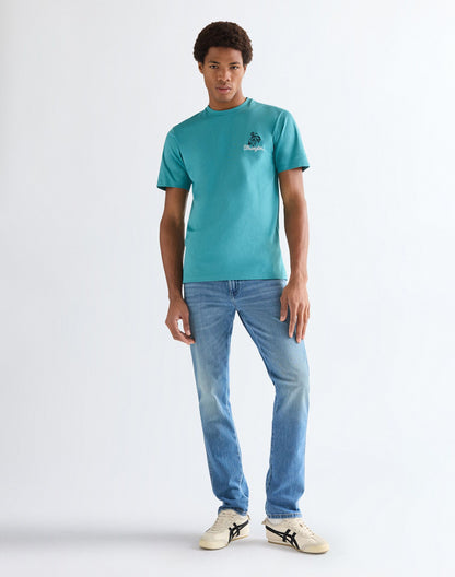 Embroidery Tee Brittany Blue