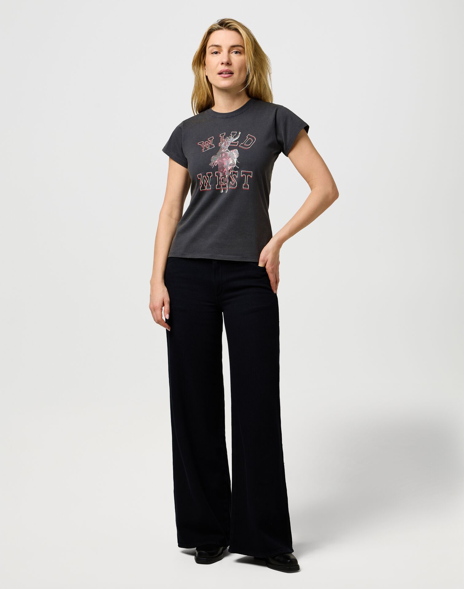 Wrangler T-Shirt Faded Black