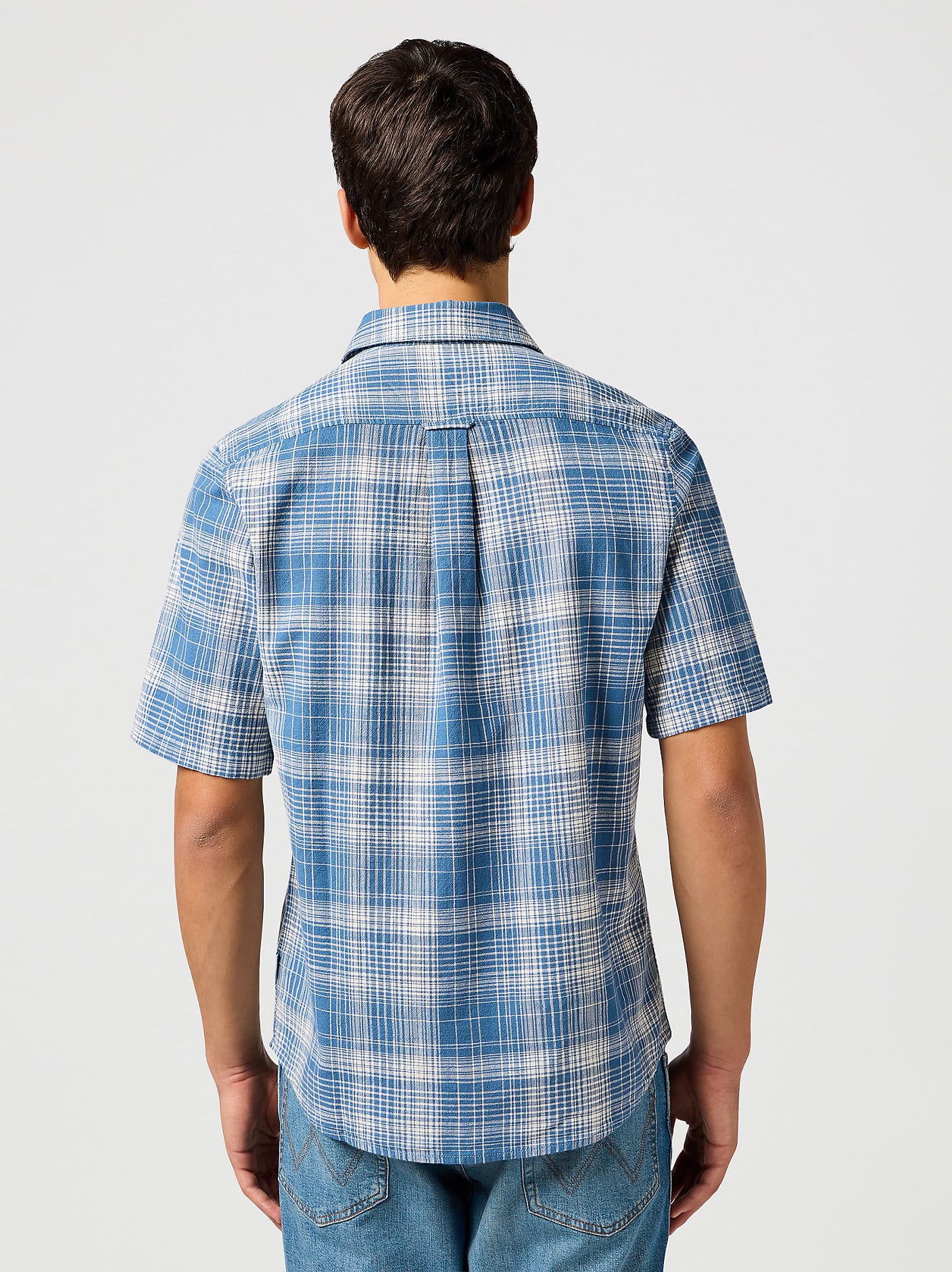 Wrangler Short Sleeve Shirt In Blue