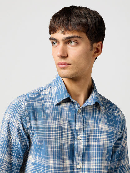 Wrangler Short Sleeve Shirt In Blue