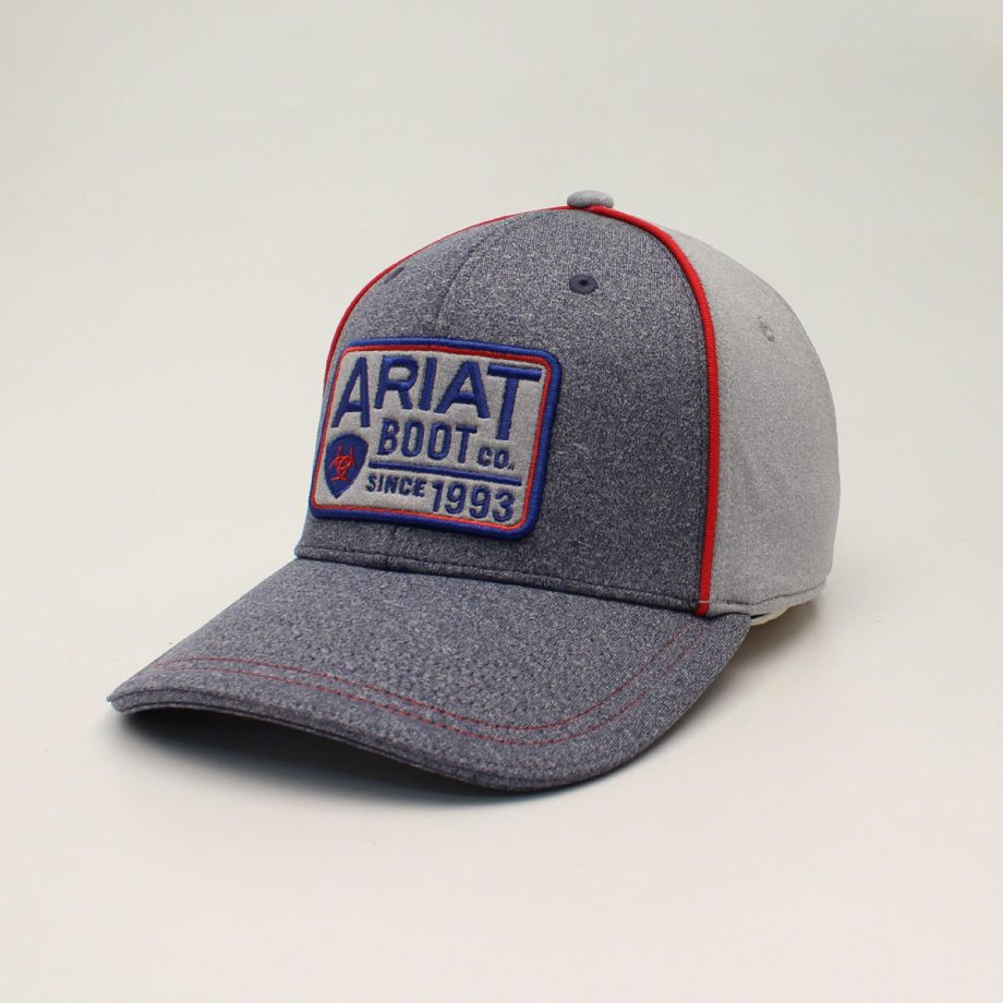 Ariat Mens Snap Back Heather Patch Logo Grey prd 78334 s a3000124061