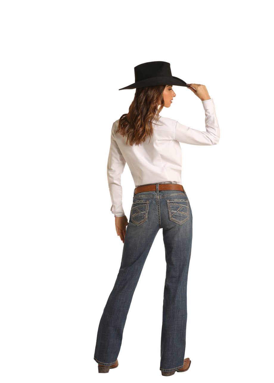 W7 1690 boot cut jeans rockandroll denim western jeans2