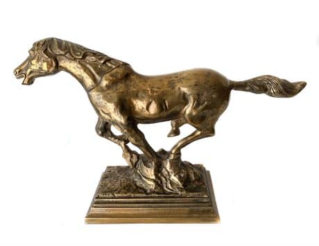 antik guld horse thg