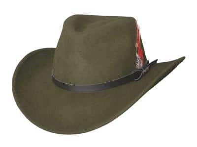 voyager oliv western hatt