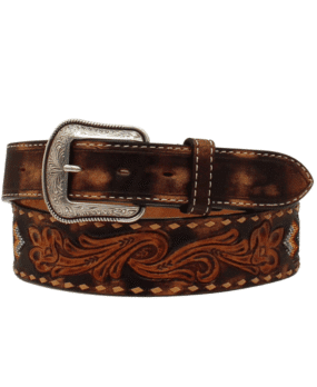 Western Bälte Lacing Beaded Inlay Pearl