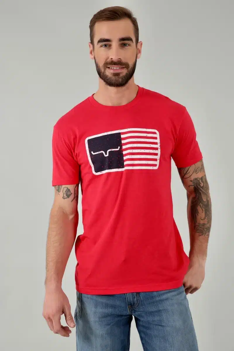 Kimes Ranch T-Shirt American Trucker Red