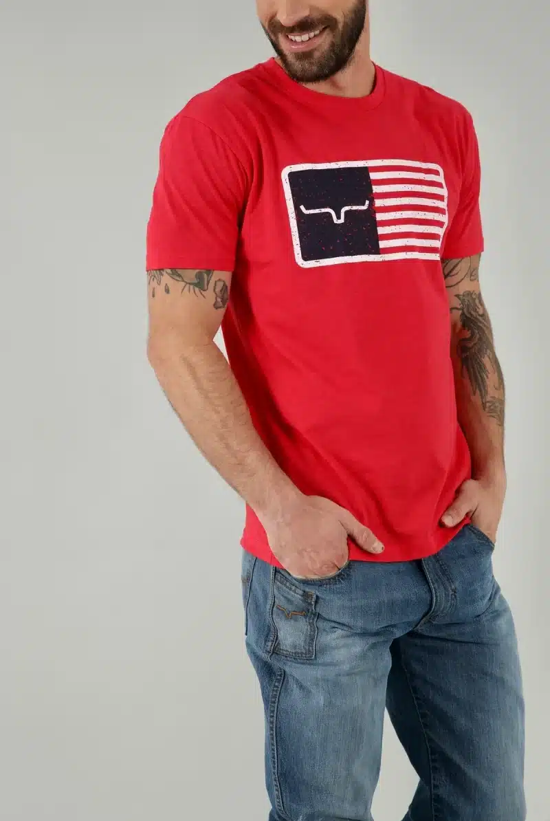 Kimes Ranch T-Shirt American Trucker Red - Bild 2