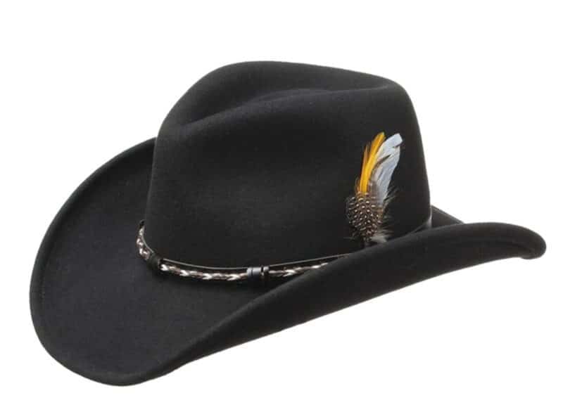 Westernhatt Stetson Amasa VitaFelt – Black, Formbar & Vattentålig