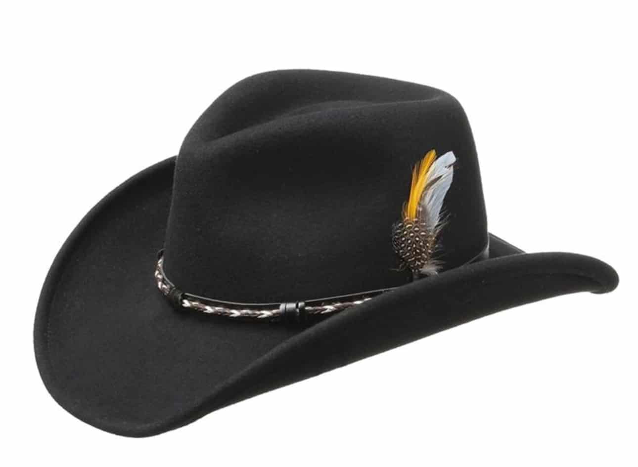 Westernhatt Stetson Amasa VitaFelt – Black, Formbar & Vattentålig