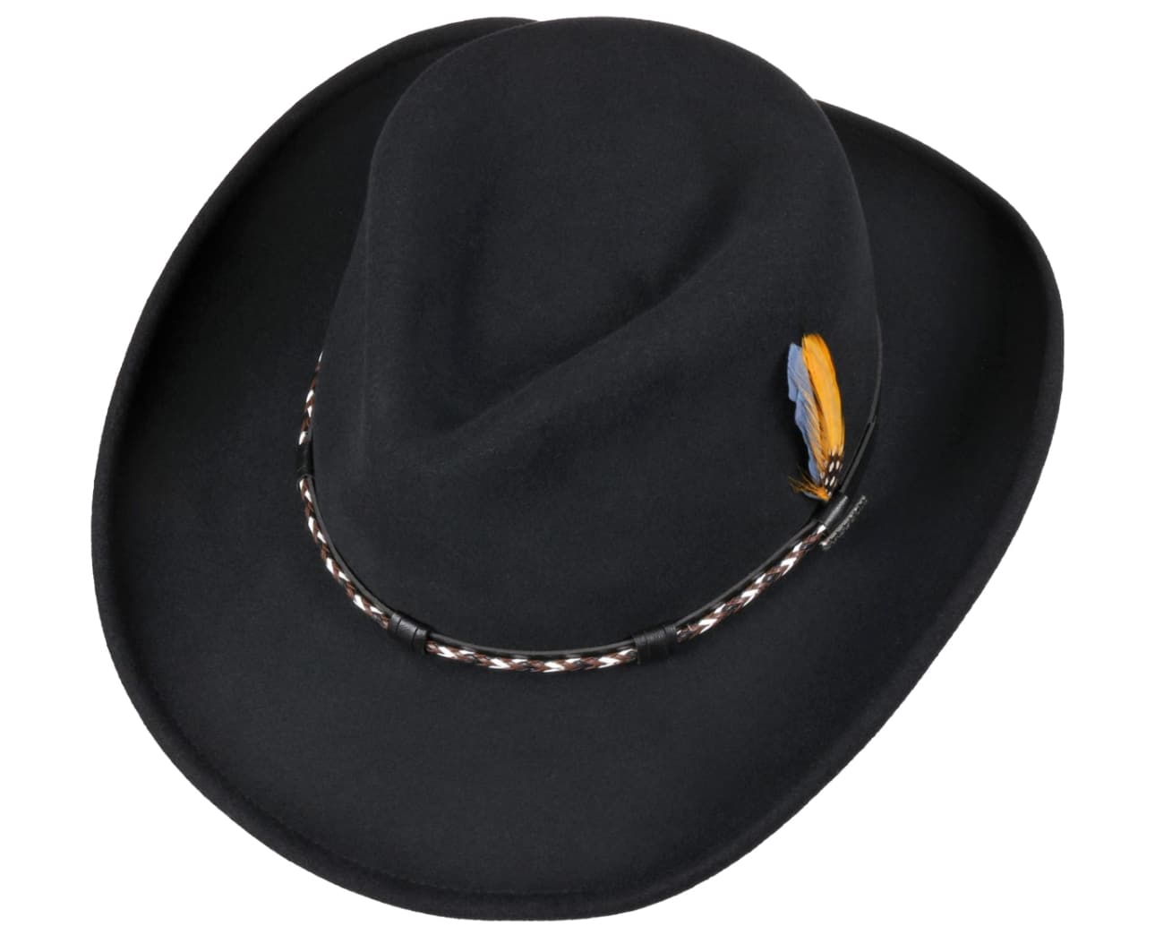 Westernhatt Stetson Amasa VitaFelt – Black, Formbar & Vattentålig - Bild 3