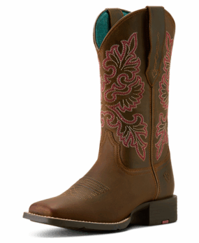 Round Up StretchFit Wide Square Toe Western Boot Western Boot Ariat