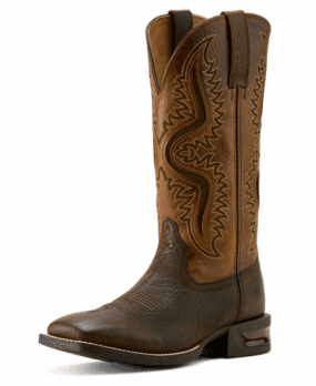 Captivate Wide Square Toe Western Boot Dark/Brown Peanut/Butter Ariat