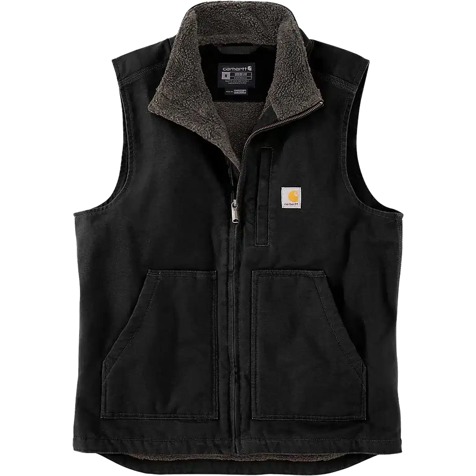 Washed Duck Lined Mock Neck Vest Men Herrväst - Bild 2